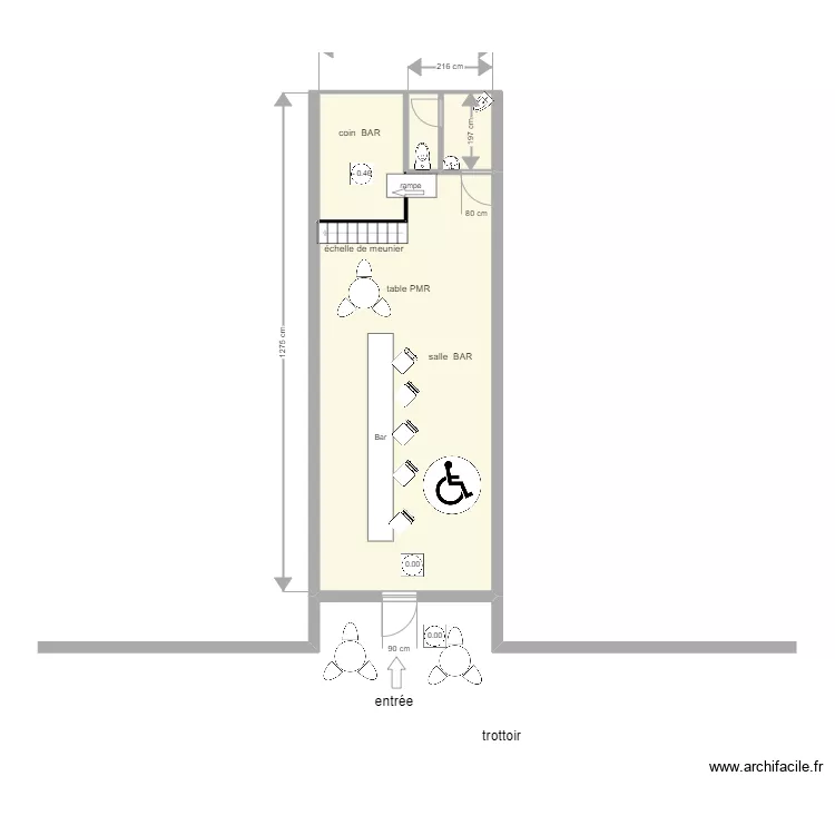 Les Koloc's travaux. Plan de 0 pièce et 0 m2