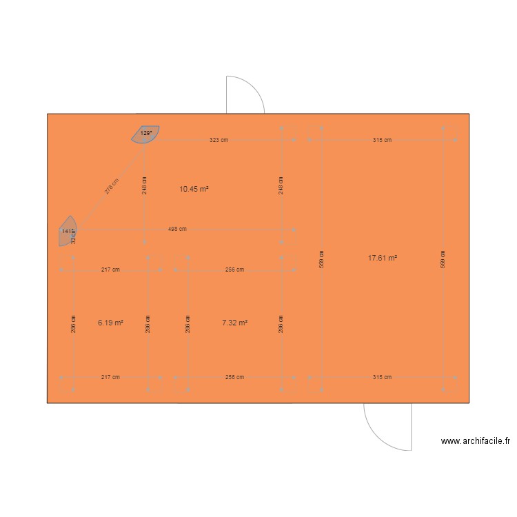 Répartition pièce annexe. Plan de 0 pièce et 0 m2