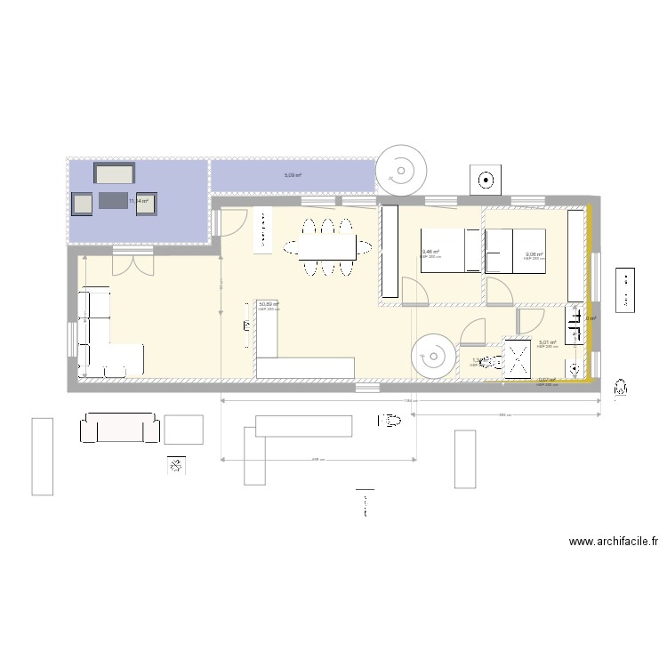 Essay cuisine fond 2. Plan de 0 pièce et 0 m2