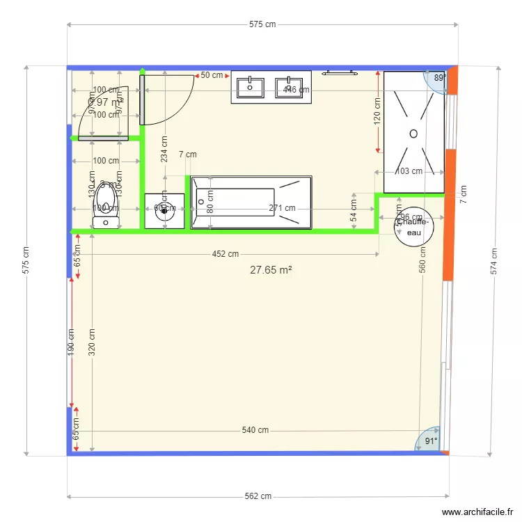 DRELON ST POL DETAIL SDB . Plan de DRELON ST POL DETAIL SDB . Plan de