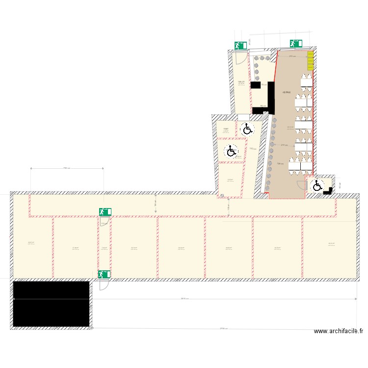  MEDOC V1 7 LAB. Plan de 16 pièces et 512 m2