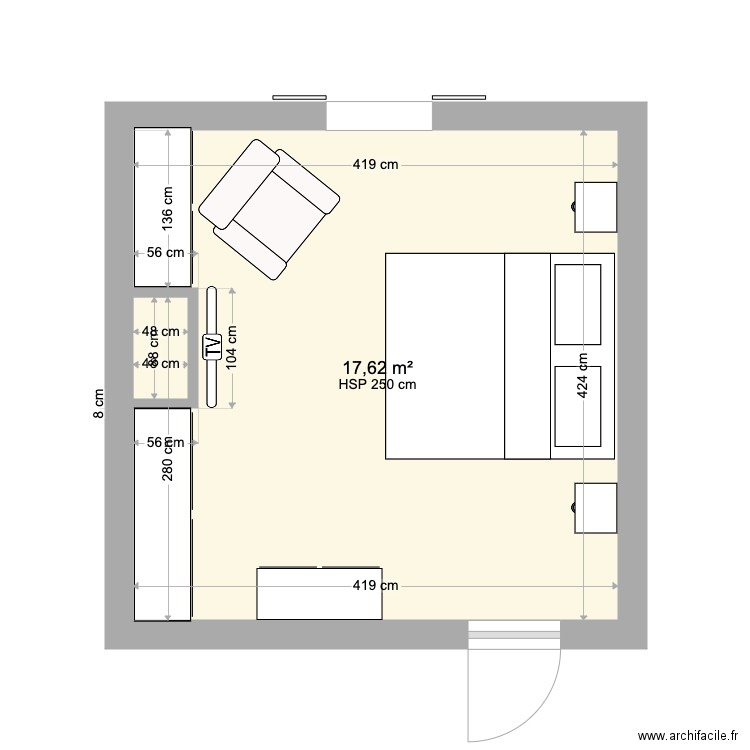 Chambre  Mâatz. Plan de 0 pièce et 0 m2