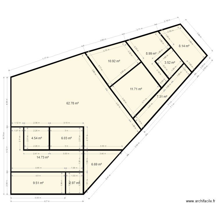 PLAN MICRO CRECHE BERNES 7. Plan de 13 pièces et 158 m2