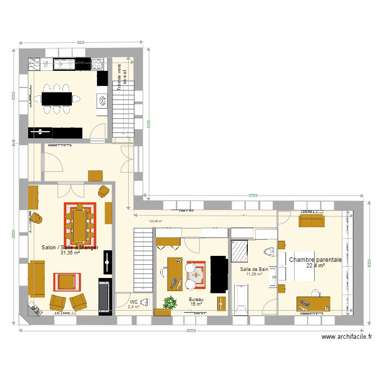 Maison VITTEL 2. Plan de 0 pièce et 0 m2