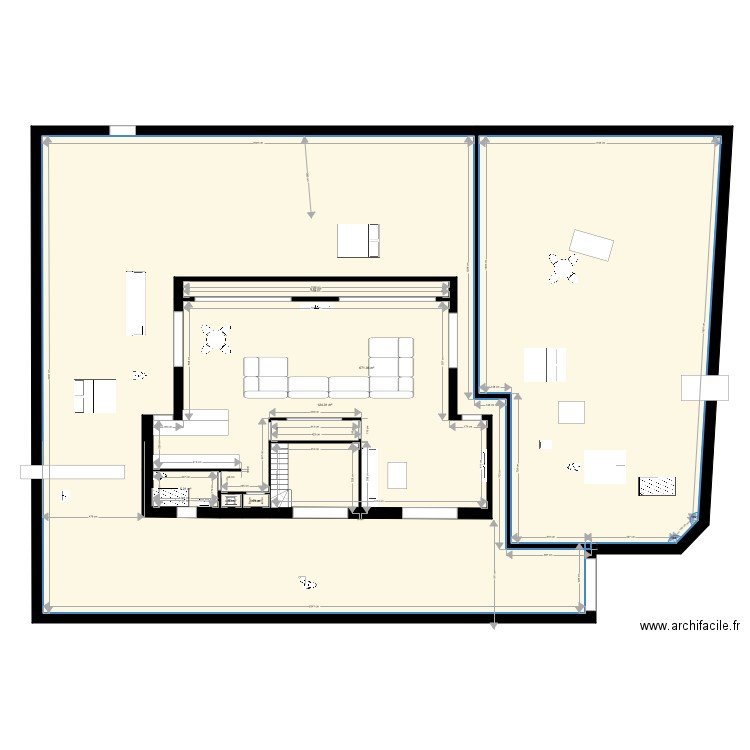 plan jdid etage. Plan de 0 pièce et 0 m2