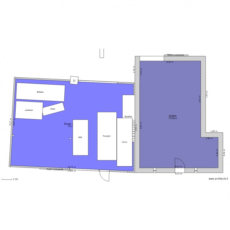 Atelier Garage Le Douet. Plan de 0 pièce et 0 m2