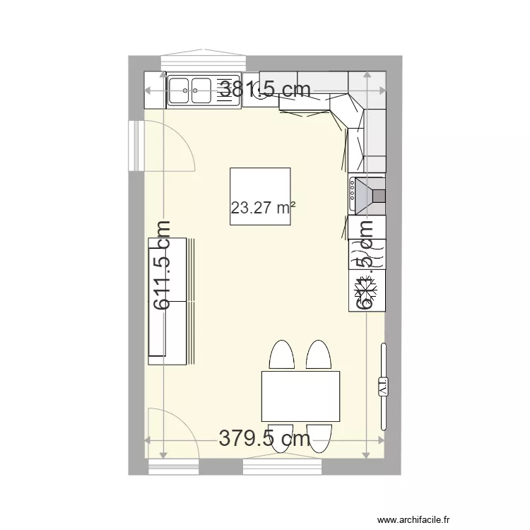 plan cuisine. Plan de 