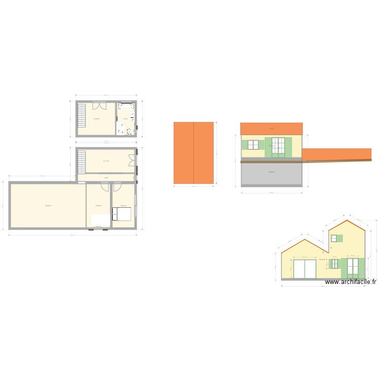 extension maison coco. Plan de 0 pièce et 0 m2