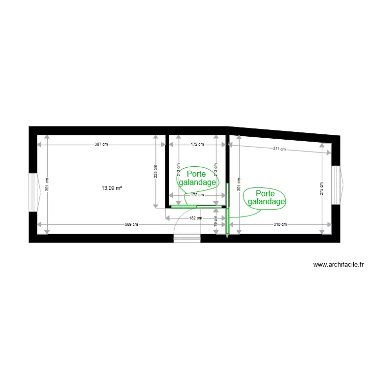Cote Jouarre brut. Plan de 