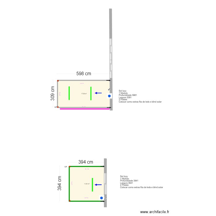 Connie Baker. Plan de 2 pièces et 33 m2