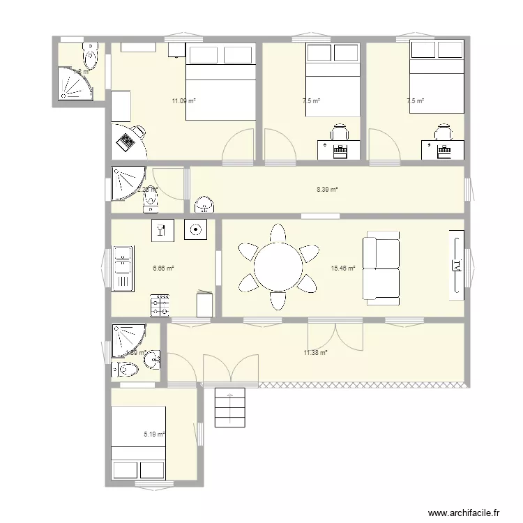Maison Maman1. Plan de 