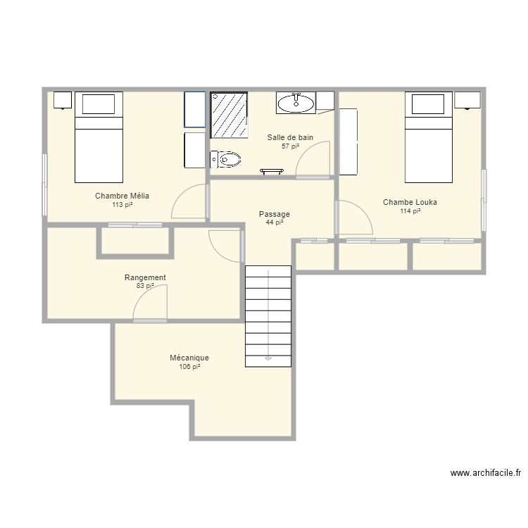 Sous sol Madrigal février 2021 version 2. Plan de 0 pièce et 0 m2