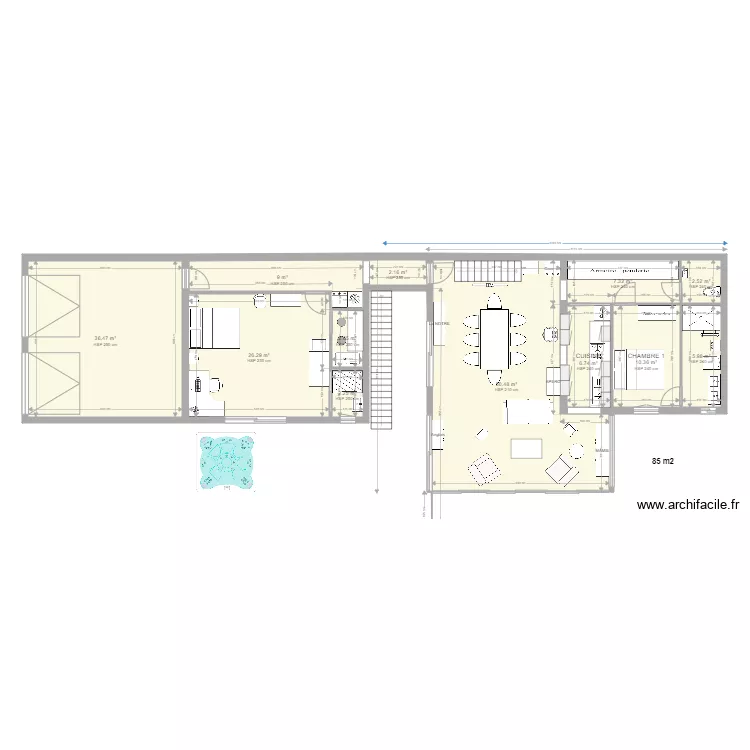 RDJ 8 bis remparts des poissonniers CORBIE V2. Plan de 