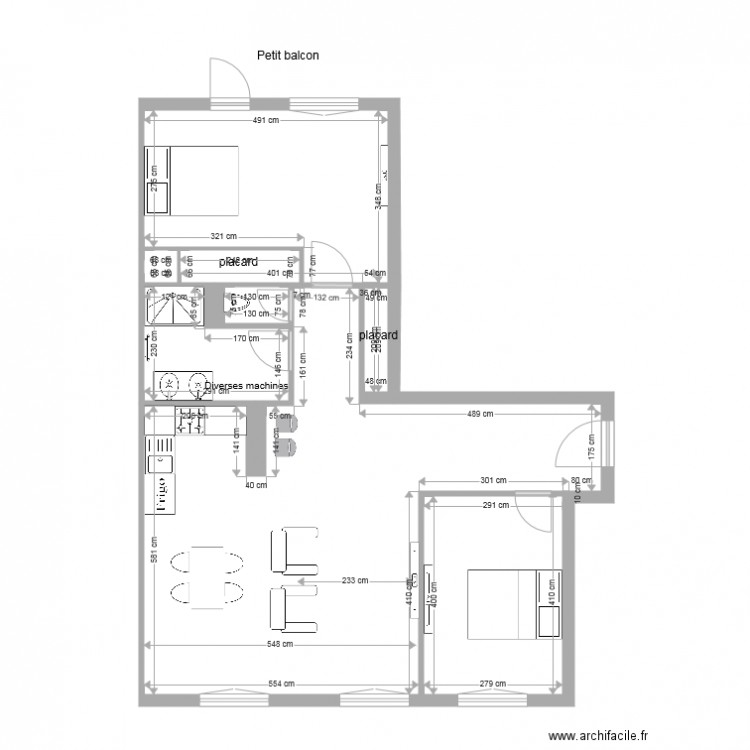 projet 2 bis. Plan de 0 pièce et 0 m2