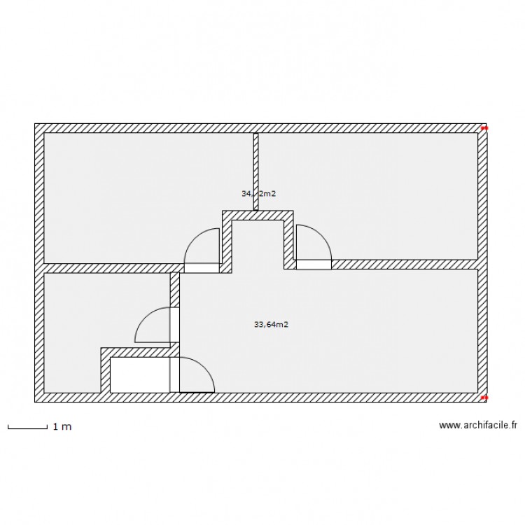 2eme etage. Plan de 0 pièce et 0 m2