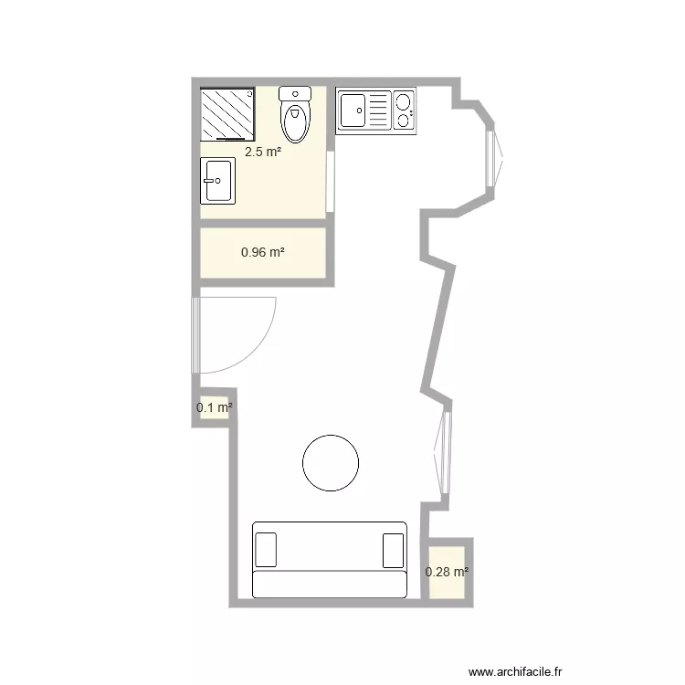 Appart Cannes. Plan de 