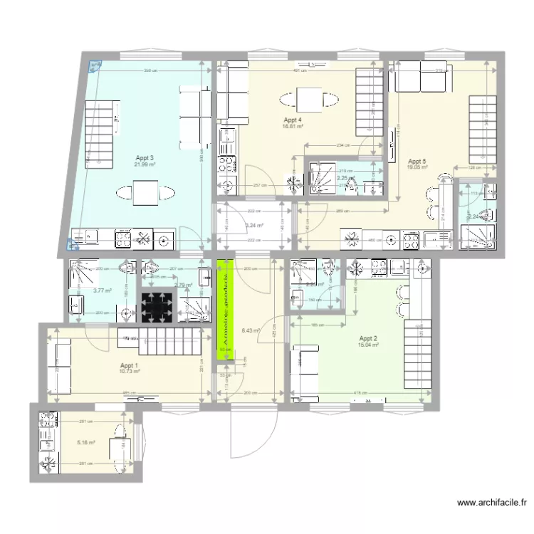 L&oacute;nyai plan Jean Sebastien version 1. Plan de 