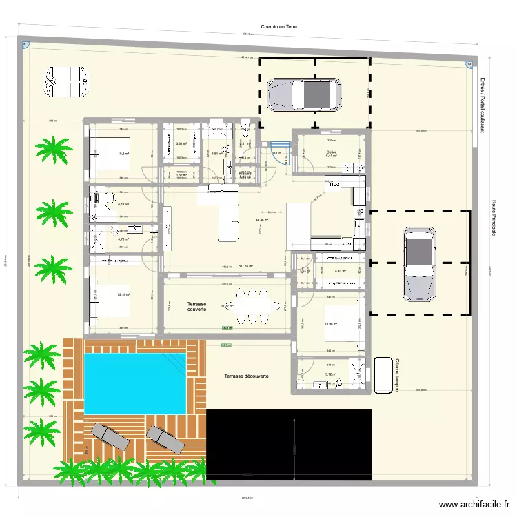 TERRAIN 1. Plan de TERRAIN 1. Plan de