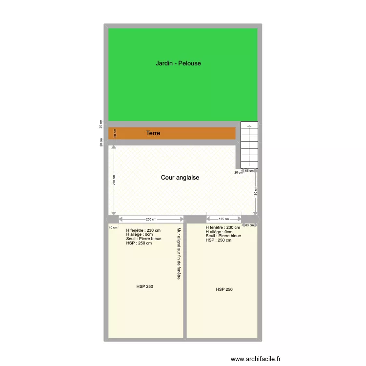 Construction Banning 21 Rez Jardin arri&egrave;re. Plan de 0 pièce et 0 m2