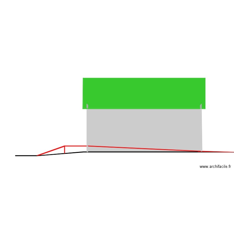 coupe terrain nivelé   est . Plan de 0 pièce et 0 m2