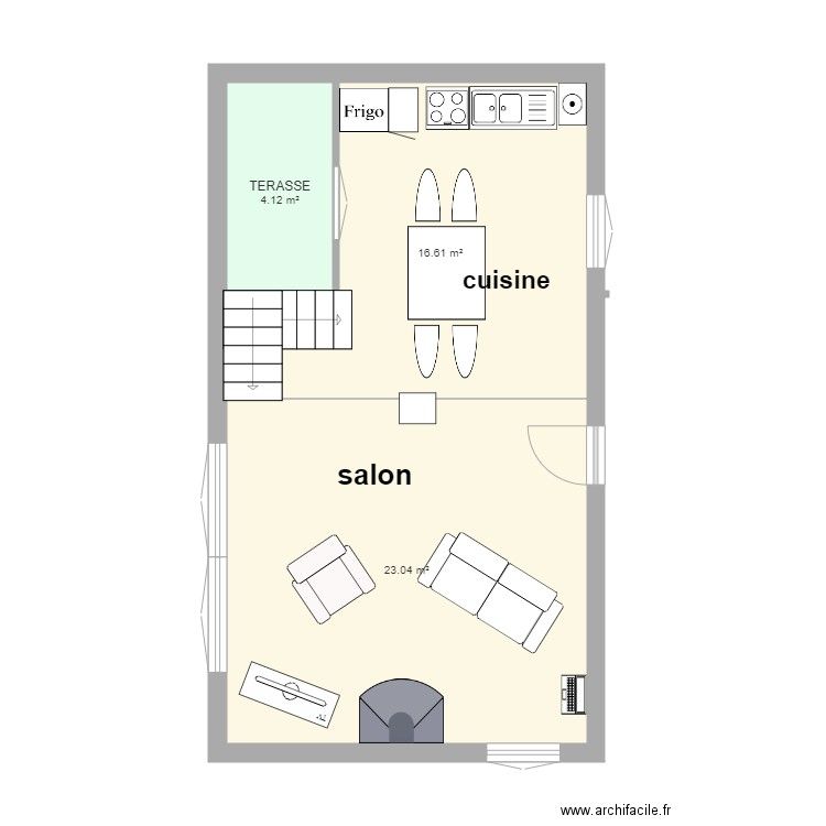 Rez de chaussée. Plan de 0 pièce et 0 m2