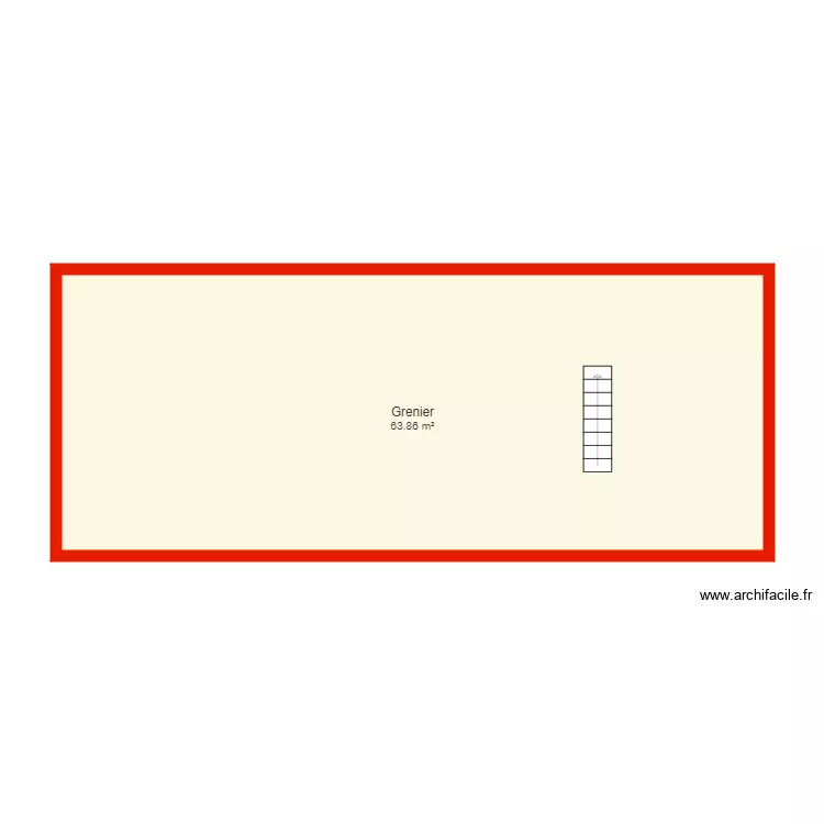 BI 5780 annexe d&eacute;pendance grenier non c&ocirc;t&eacute;. Plan de 