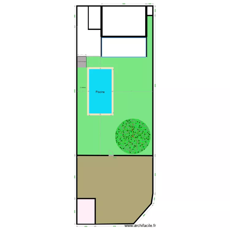 Jardin piscine tr pr. Plan de 
