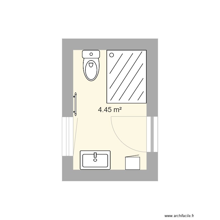 salle de bain. Plan de 0 pièce et 0 m2