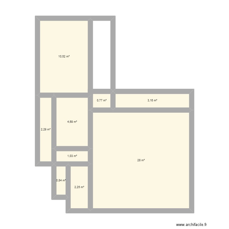 tillier. Plan de 0 pièce et 0 m2