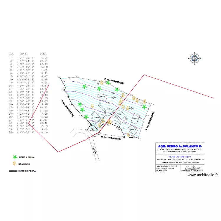 releve geometre 2. Plan de 