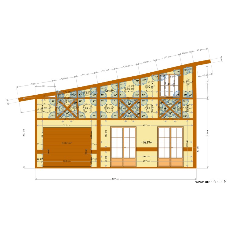 PLAN FACADE DEF. Plan de 26 pièces et 32 m2