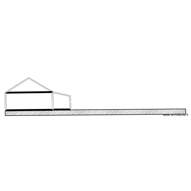 PLAN DE COUPE. Plan de 1 pièce et 37 m2