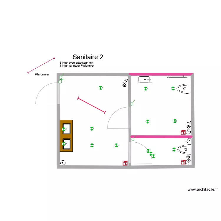 sanit 2 elec. Plan de 