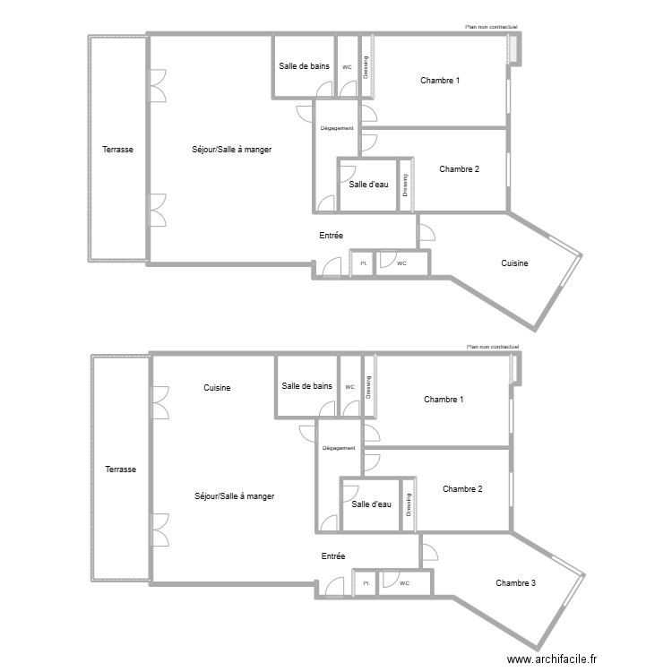 cammas. Plan de 28 pièces et 375 m2