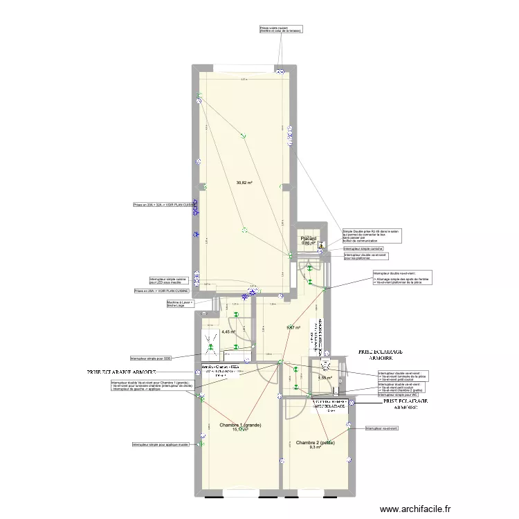 37 HEROLD - PROPO ARCHITECTE. Plan de 7  et 72 m²