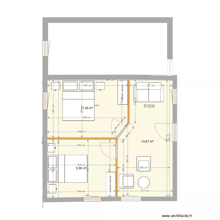 petite maison P-9. Plan de 