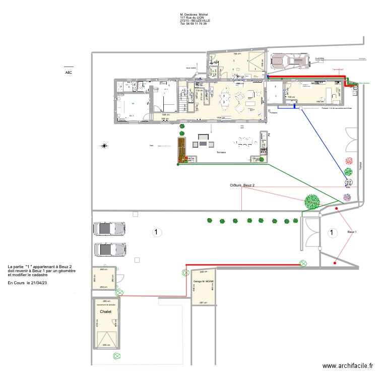 Beuz 2 R d C. Plan de 0 pièce et 0 m2