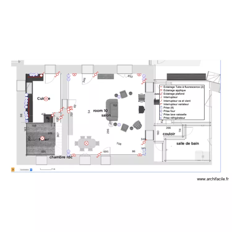 Les fouteaux maison elec final. Plan de 