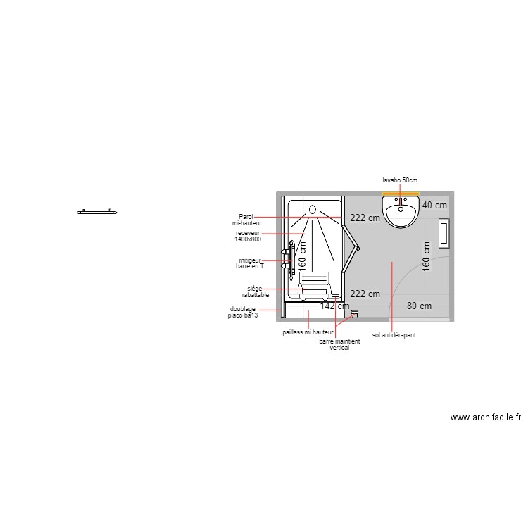 pch hab. Plan de 0 pièce et 0 m2