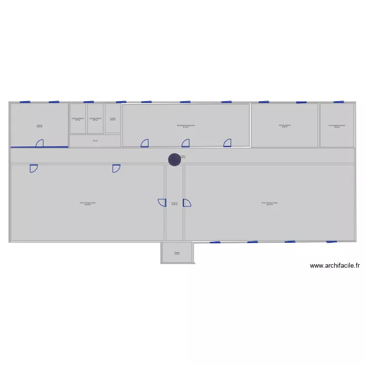Plan Asile Int&eacute;rieur 1e &eacute;tage. Plan de 