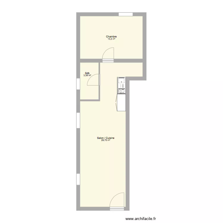 Logement Arriere Bas. Plan de 