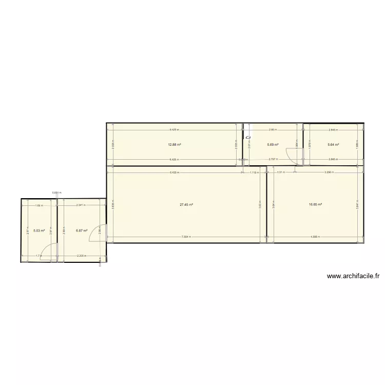 MAISON PEZENAS. Plan de 