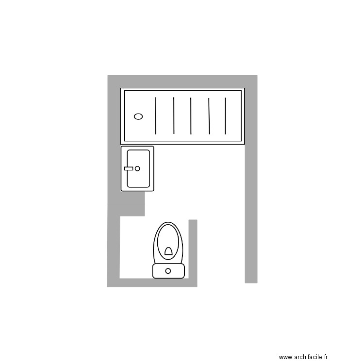 SDB C. Plan de 0 pièce et 0 m2