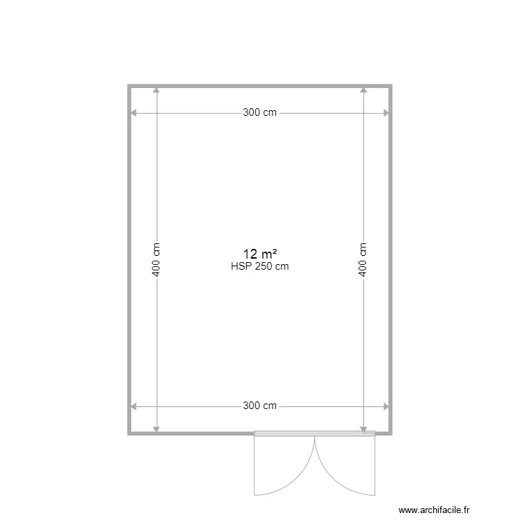 Projet chalet. Plan de 