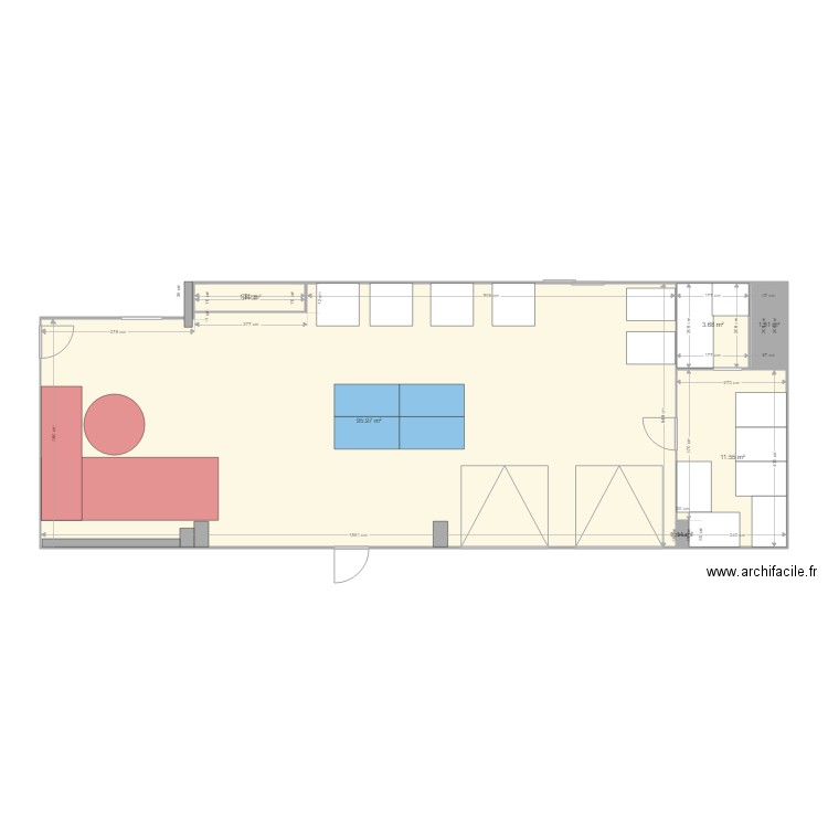 Salle d emballage. Plan de 0 pièce et 0 m2
