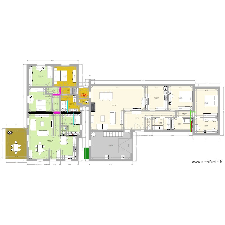  oct annexe appart 2 ch SSAM  plomberie. Plan de 0 pièce et 0 m2