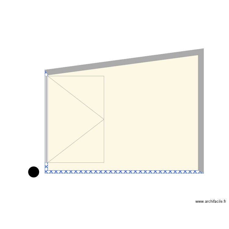 BAUDERLIQUE LILLE V2. Plan de 1 pièce et 20 m2