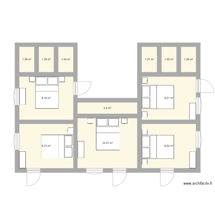 SudSud Maison Chauffeurs 5Chb V1. Plan de 0 pièce et 0 m2