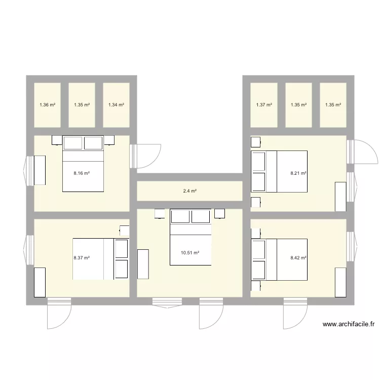 SudSud Maison Chauffeurs 5Chb V1. Plan de 