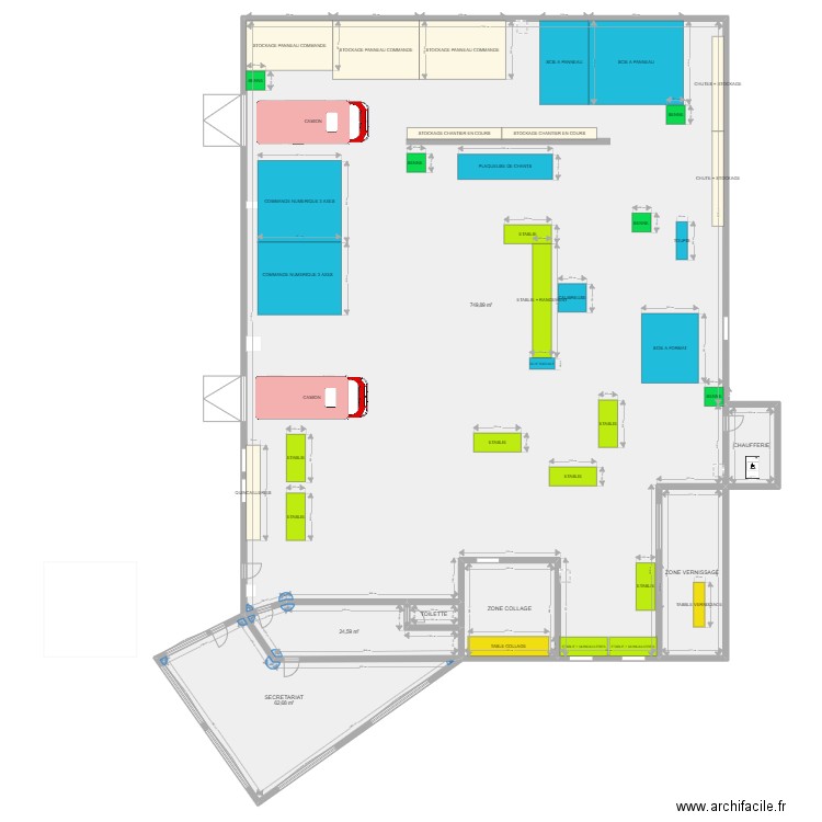 ATELIER bonne version. Plan de 7 pièces et 903 m2